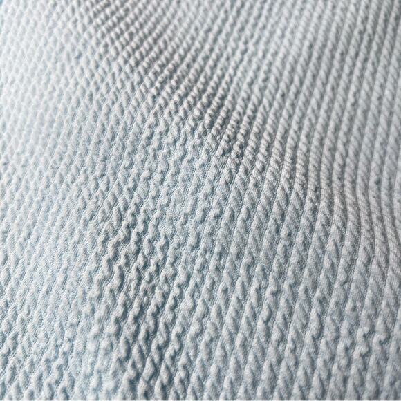 Wild Fable 3x Pucker Textured High Leg Cheeky Bikini Bottom Blue Plus Size NEW - Picture 5 of 9